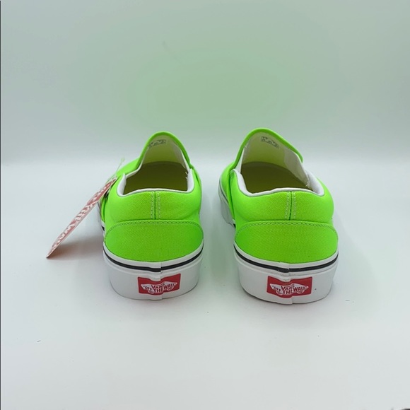 VANS CLASSIC SLIP-ON NEON GREEN - Picture 3 of 4